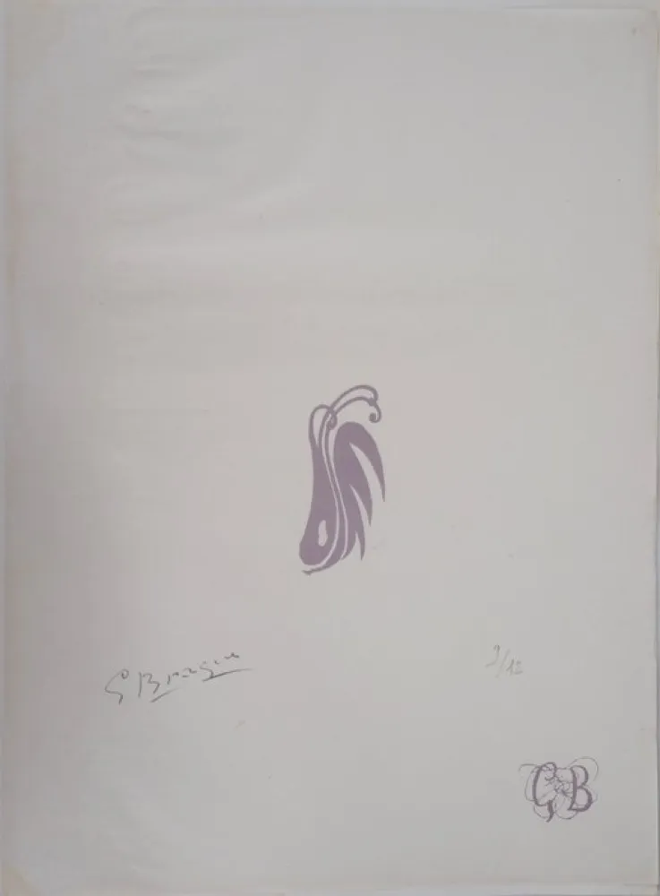 リトグラフ Braque - Les paroles transparentes