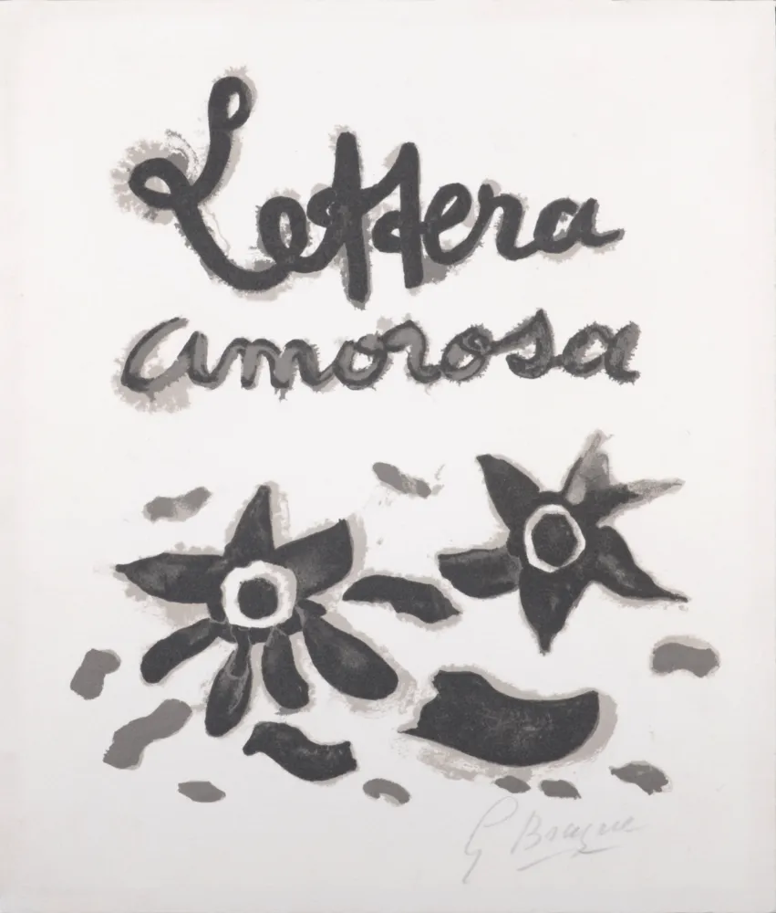 リトグラフ Braque - Lettera Amorosa - Hand-signed