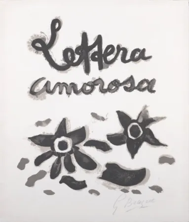 リトグラフ Braque - Lettera Amorosa - Hand-signed