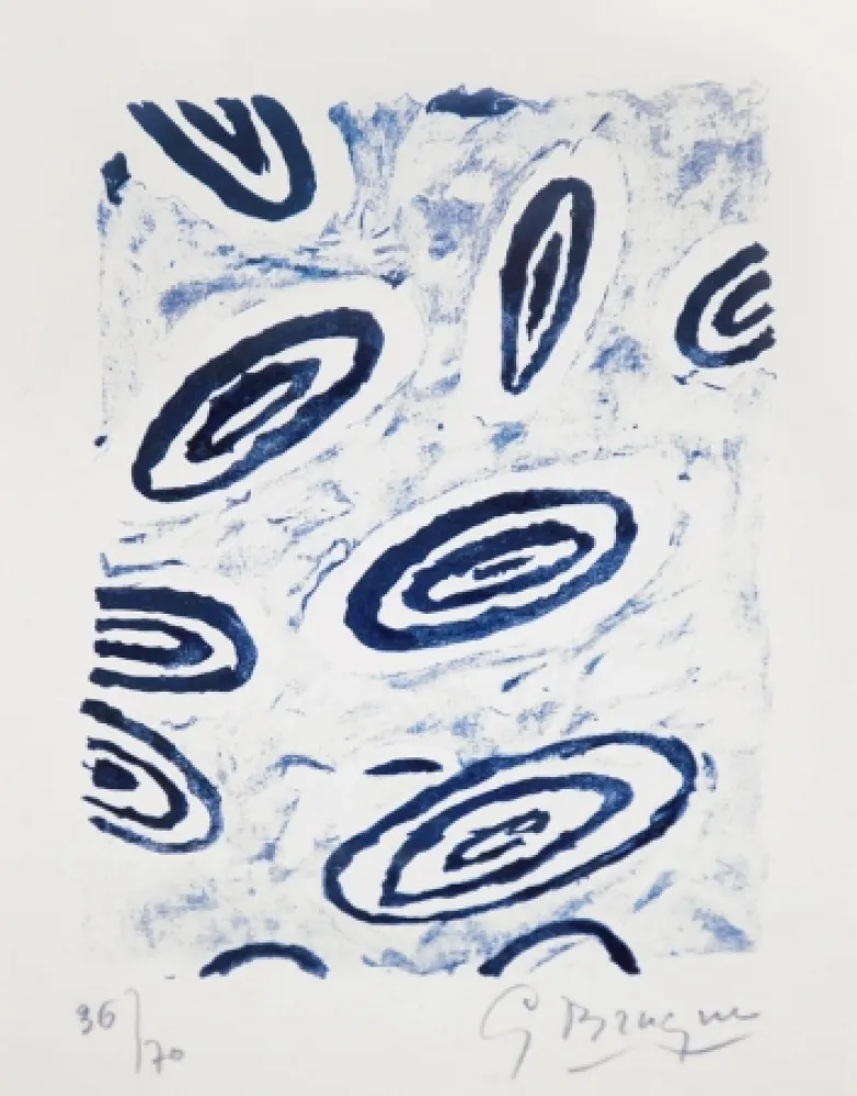 リトグラフ Braque -  Lithograph from Le tir à l'arc (Archery), 1960