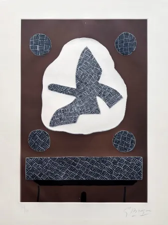 エッチングと　アクチアント Braque - L'oiseau de passage