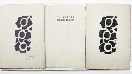 挿絵入り本 Braque - NÉ LE (Pour les 50 ans de Rné Char). 2 gravures originales dont une en couleur signée.