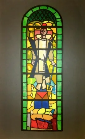リトグラフ Braque - Stained glass window at Church of Saint Dominique, Varengeville
