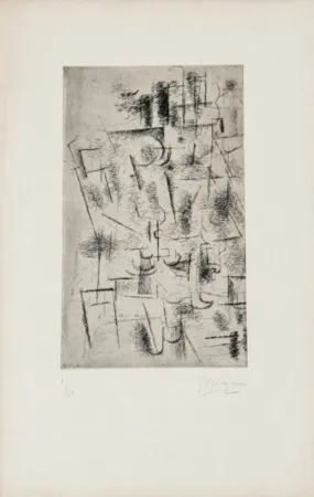 彫版 Braque - Still Life with Glass