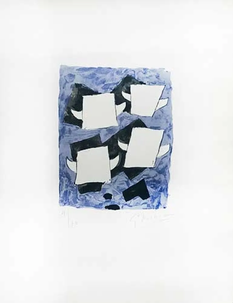 リトグラフ Braque - Taureaux ailés