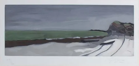 エッチングと　アクチアント Braque - Varengeville,1955