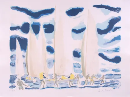 リトグラフ Brasilier - Les Régates - Regattas