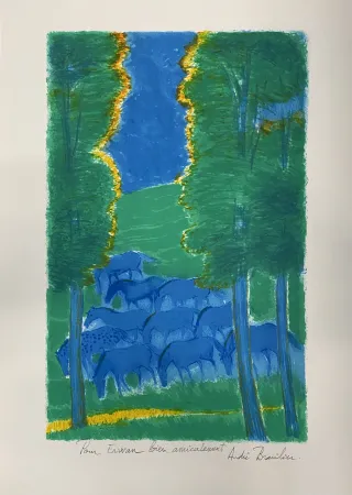 リトグラフ Brasilier - Les Trois Arbres