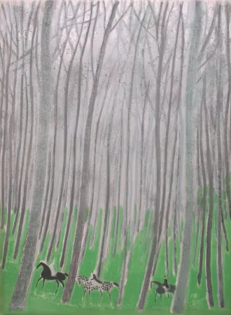 リトグラフ Brasilier - Sous-Bois