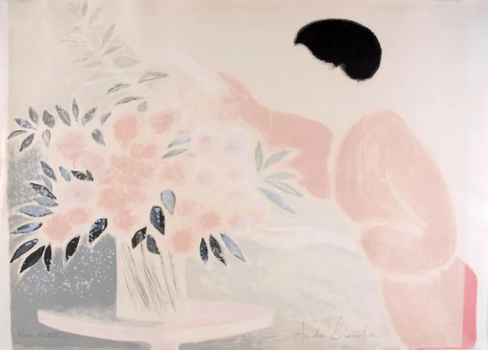 リトグラフ Brasilier - Symphonie en Rose