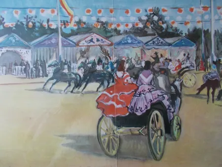リトグラフ Brayer - La Féria de Séville