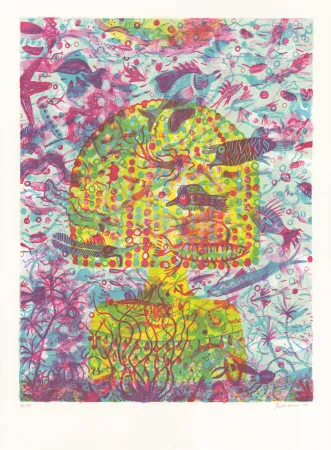 リトグラフ Brecht Evens - Femme Aquarium