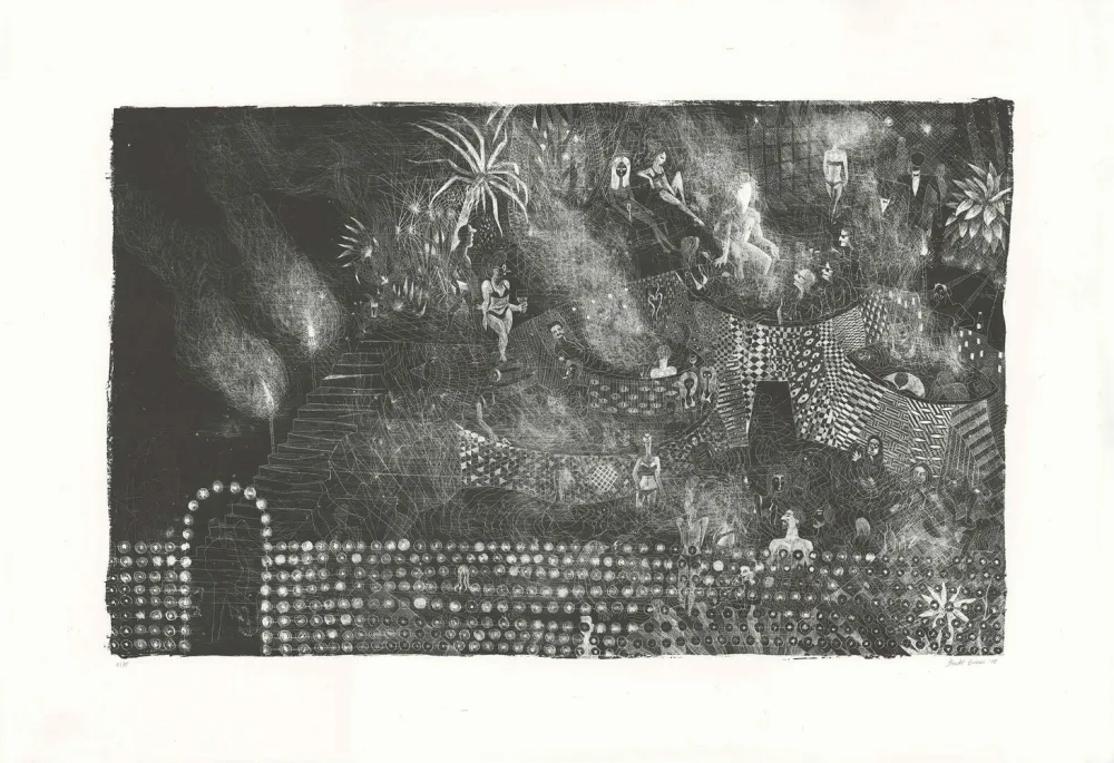 リトグラフ Brecht Evens - Piscine des Rigoles