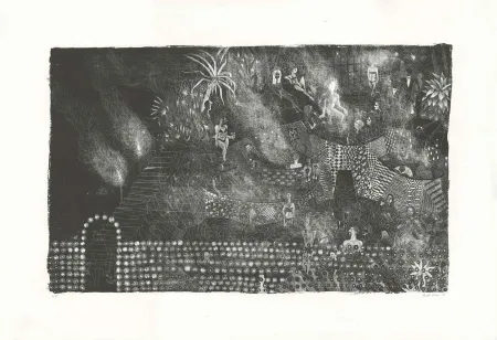 リトグラフ Brecht Evens - Piscine des Rigoles