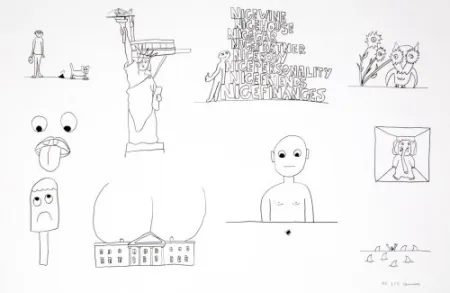 リトグラフ Breuning  - Random thoughts about life 1