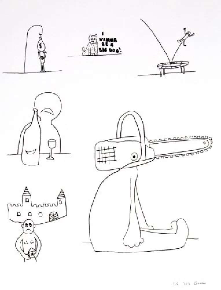 リトグラフ Breuning  - Random thoughts about life 10