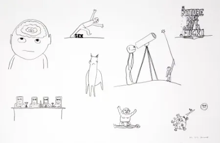 リトグラフ Breuning  - Random thoughts about life 2