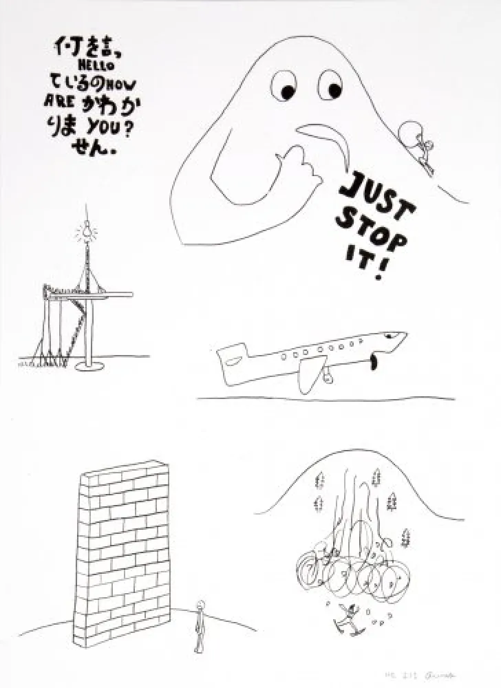 リトグラフ Breuning  - Random thoughts about life 5