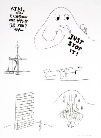 リトグラフ Breuning  - Random thoughts about life 5