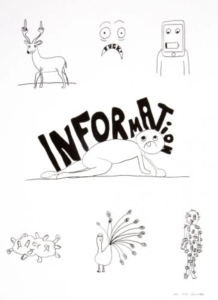 リトグラフ Breuning  - Random thoughts about life 6