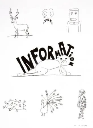 リトグラフ Breuning  - Random thoughts about life 6