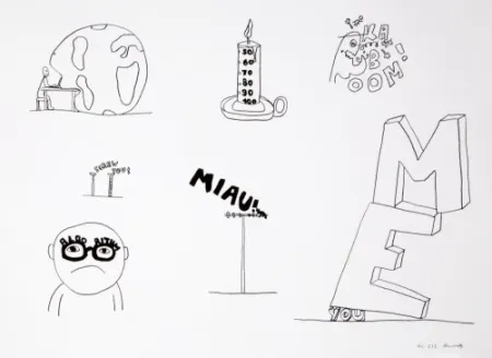 リトグラフ Breuning  - Random thoughts about life 7