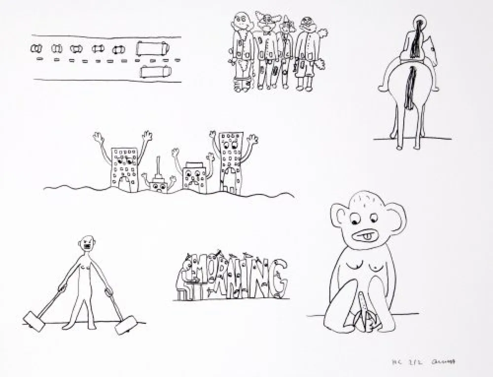 リトグラフ Breuning  - Random thoughts about life 9