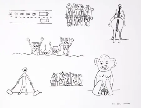 リトグラフ Breuning  - Random thoughts about life 9