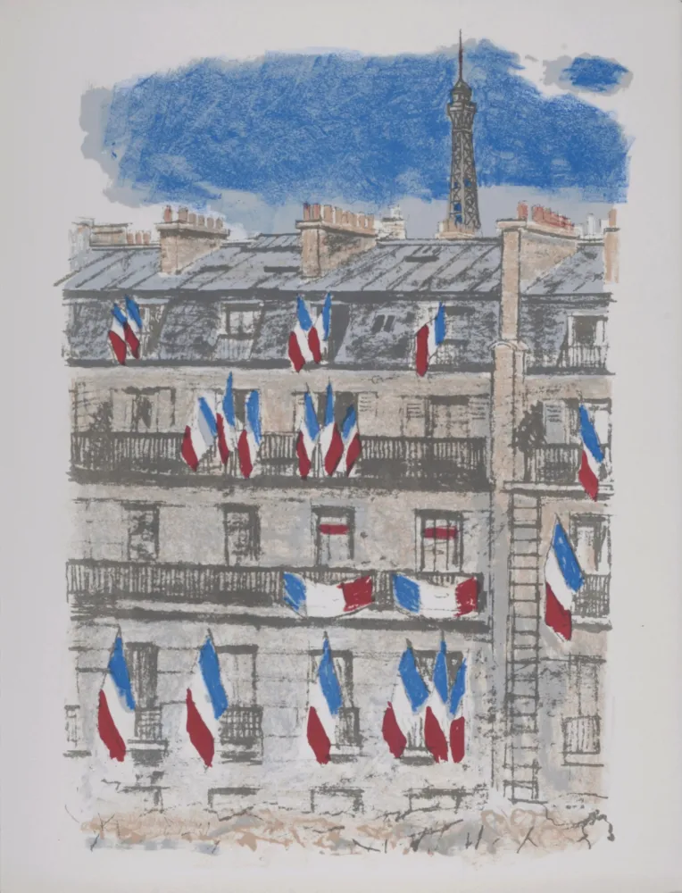 リトグラフ Brianchon - Le Tricolore, 1962