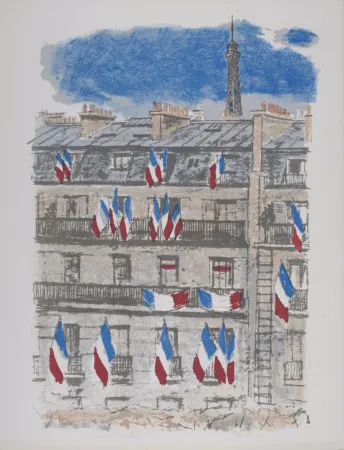 リトグラフ Brianchon - Le Tricolore, 1962