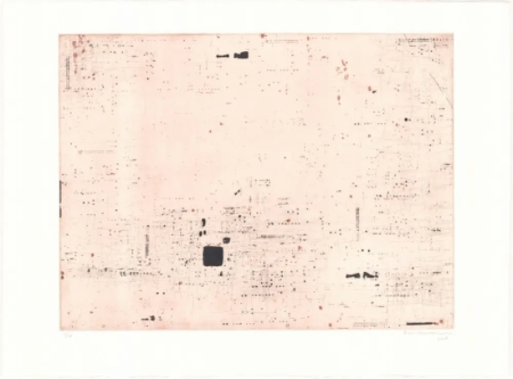 リトグラフ Brinkmann - Série Barcelone XI