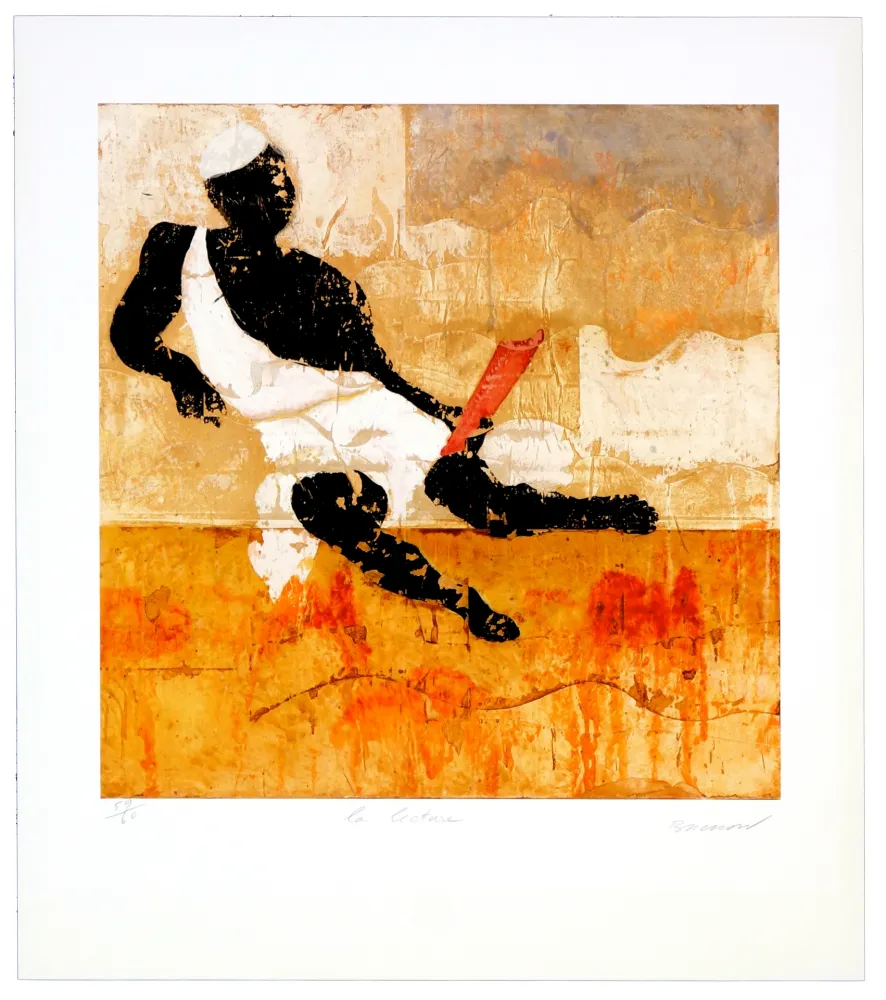 リトグラフ Brisson - La lecture