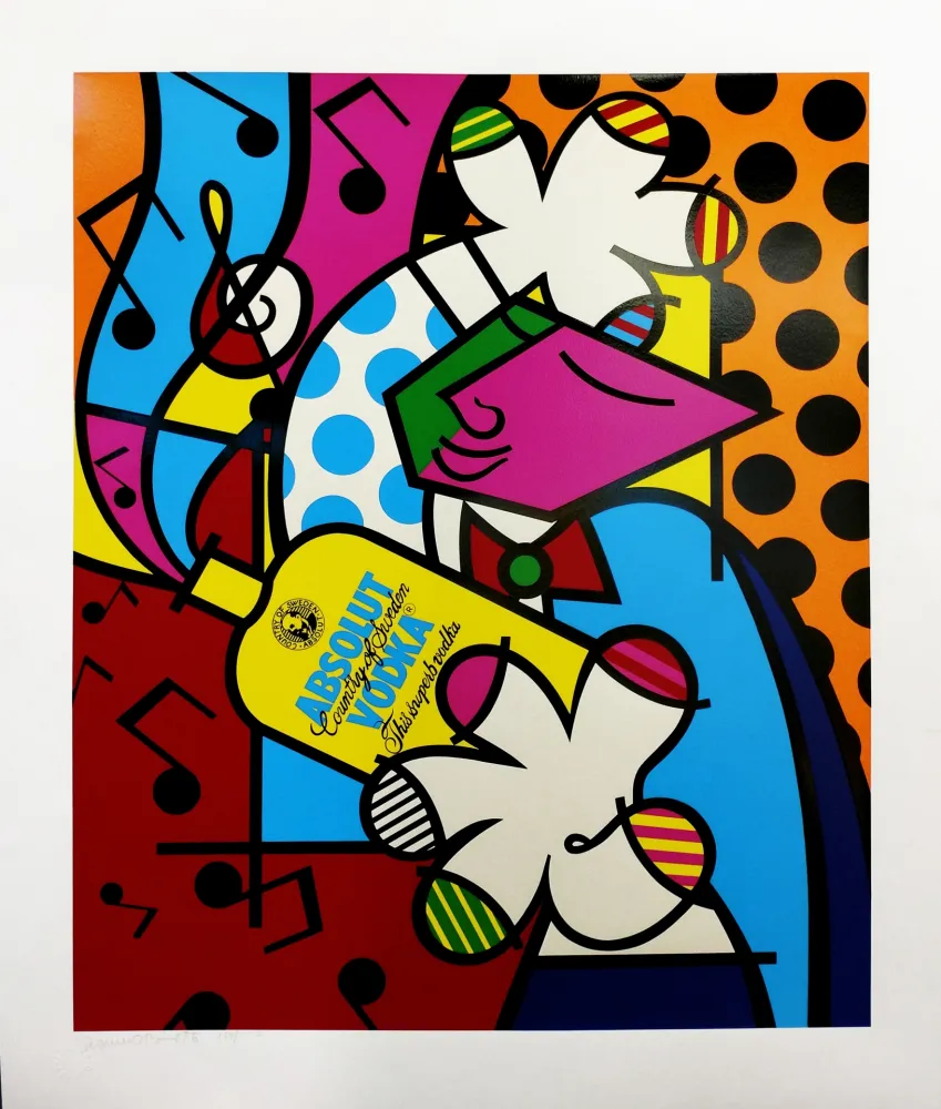 シルクスクリーン Britto - ABSOLUT BRITTO II