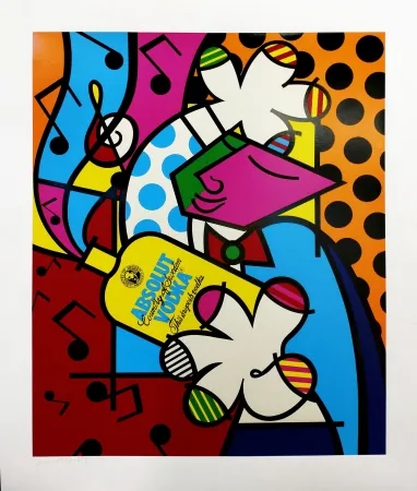 シルクスクリーン Britto - ABSOLUT BRITTO II