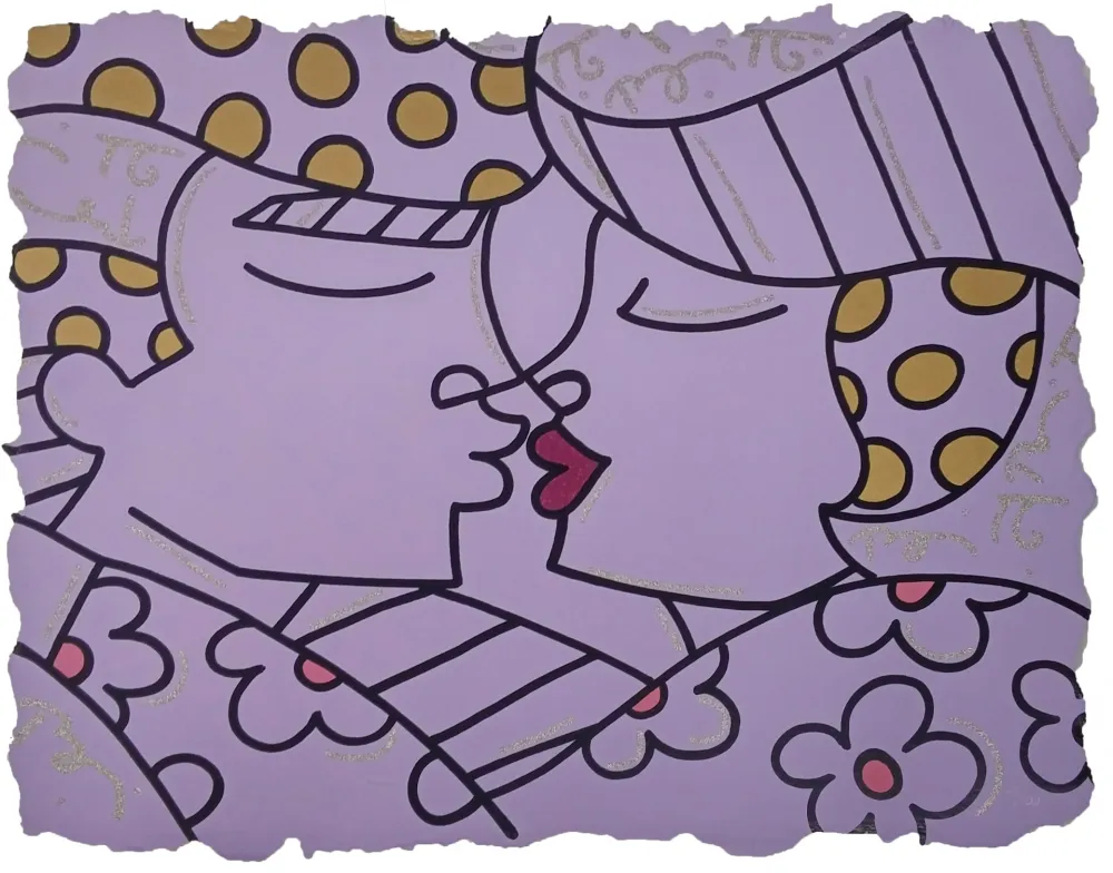 シルクスクリーン Britto - YOU ARE SO WONDERFUL (PURPLE)