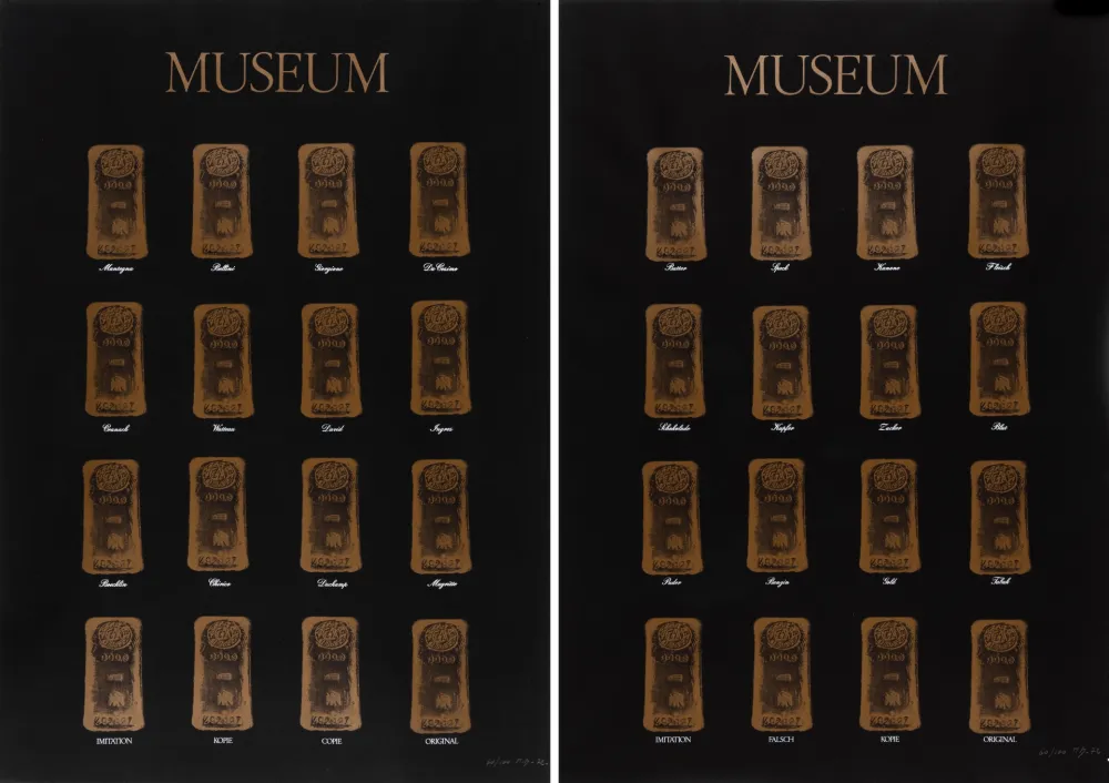 シルクスクリーン Broodthaers - Museum - Museum