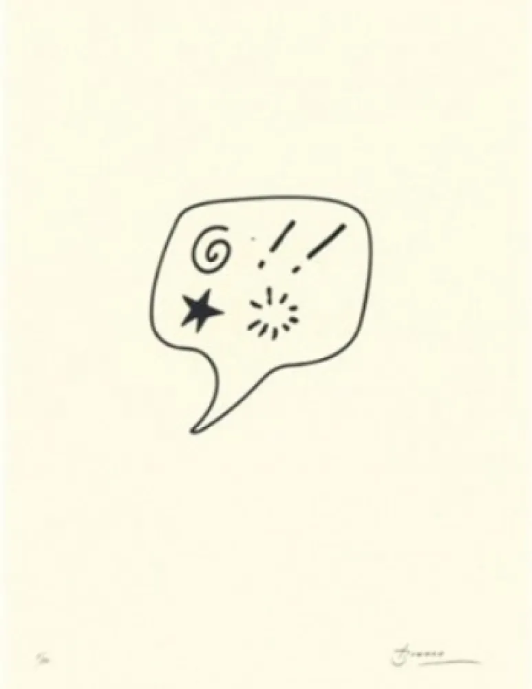 リトグラフ Brossa - Blasfèmia	