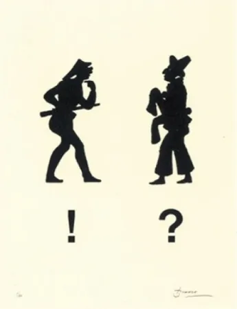 リトグラフ Brossa - Diàleg