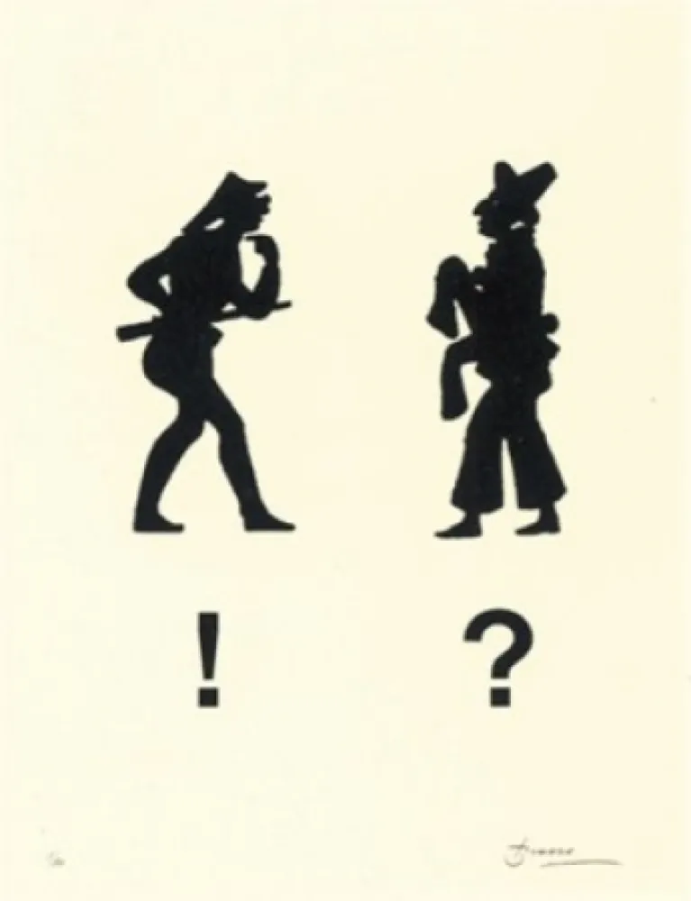 リトグラフ Brossa - Diàleg