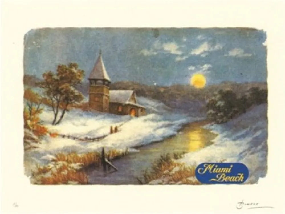 リトグラフ Brossa - Miami beach