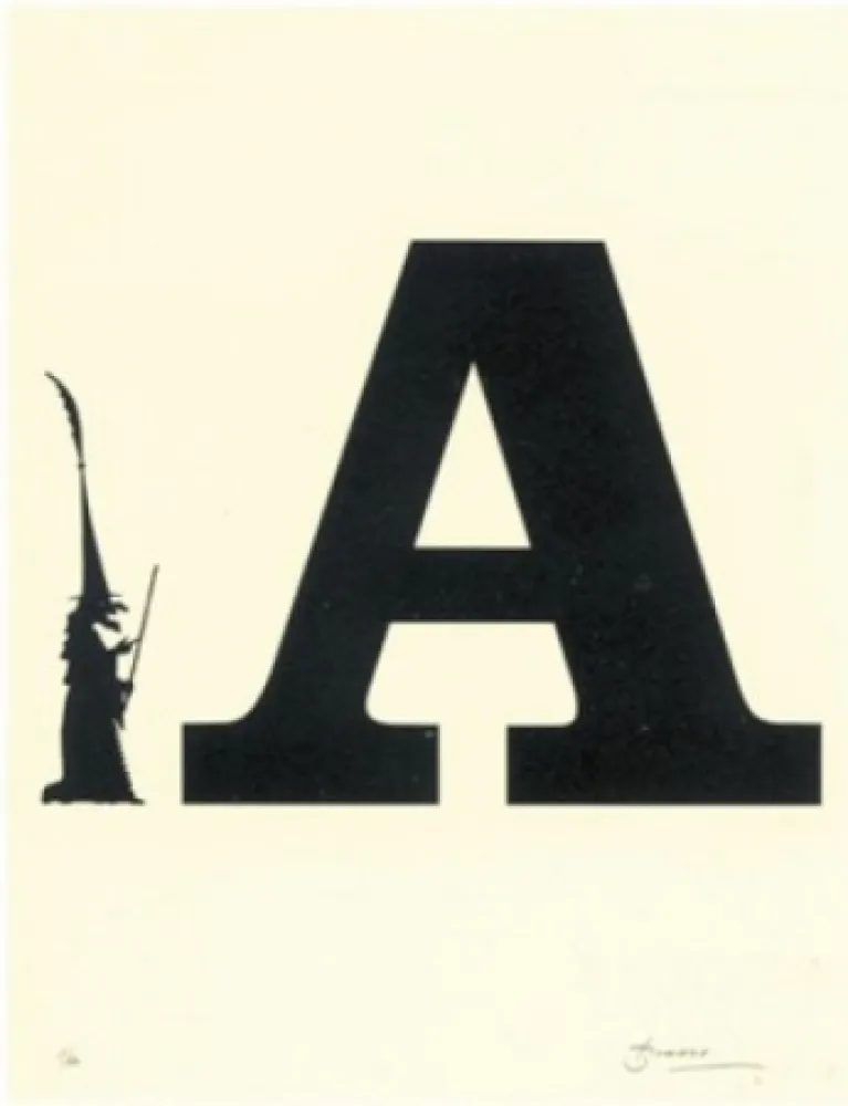 リトグラフ Brossa - Poema visual 5