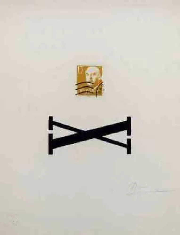 シルクスクリーン Brossa - Poema Visual - Franco