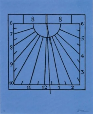リトグラフ Brossa - Rellotge de sol