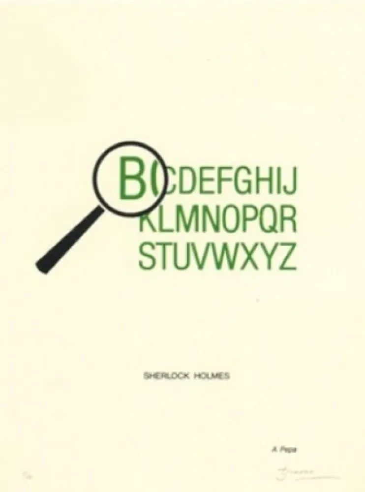 リトグラフ Brossa - Sherlock Holmes