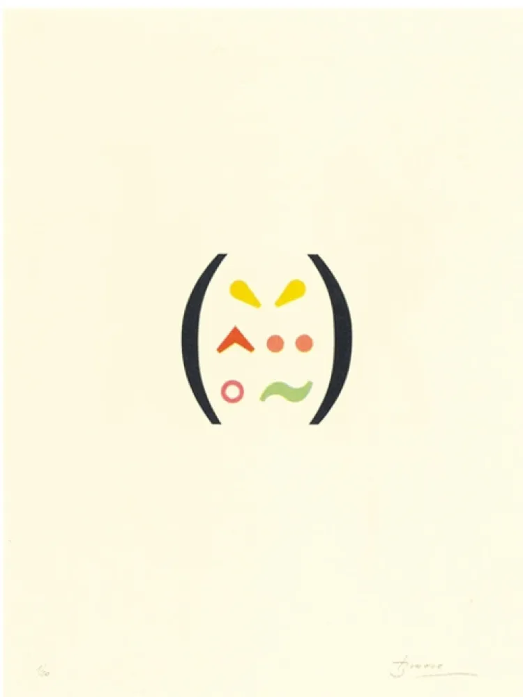 リトグラフ Brossa - Signes 11