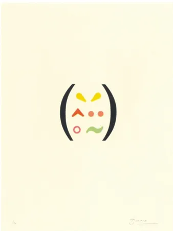 リトグラフ Brossa - Signes 11