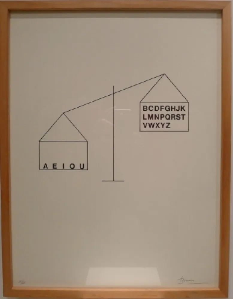 リトグラフ Brossa - Sin Título