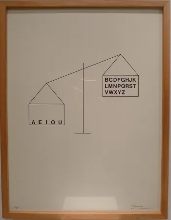 リトグラフ Brossa - Sin Título