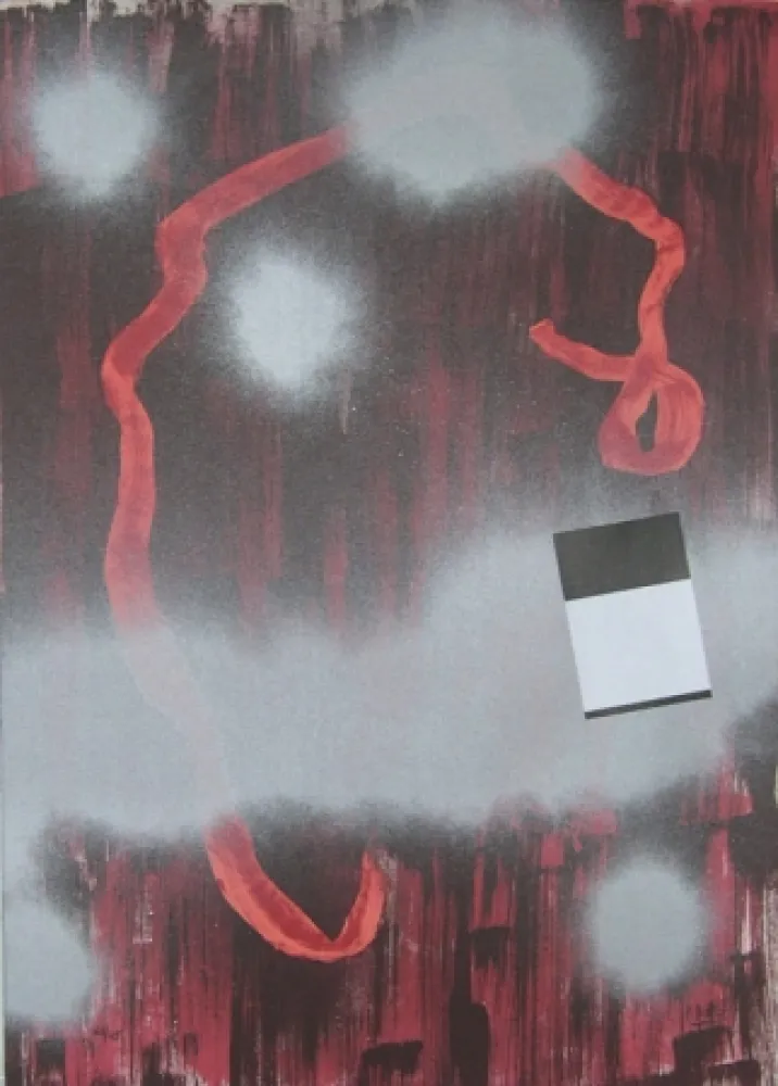 リトグラフ Broto - Linea Roja