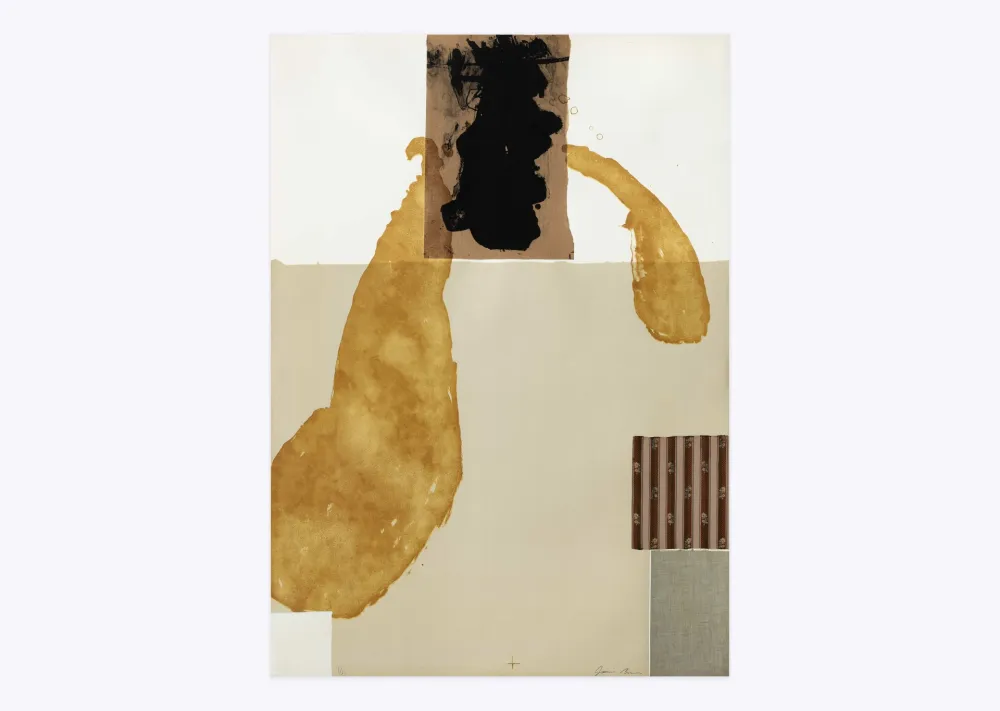 リトグラフ Brown - White square